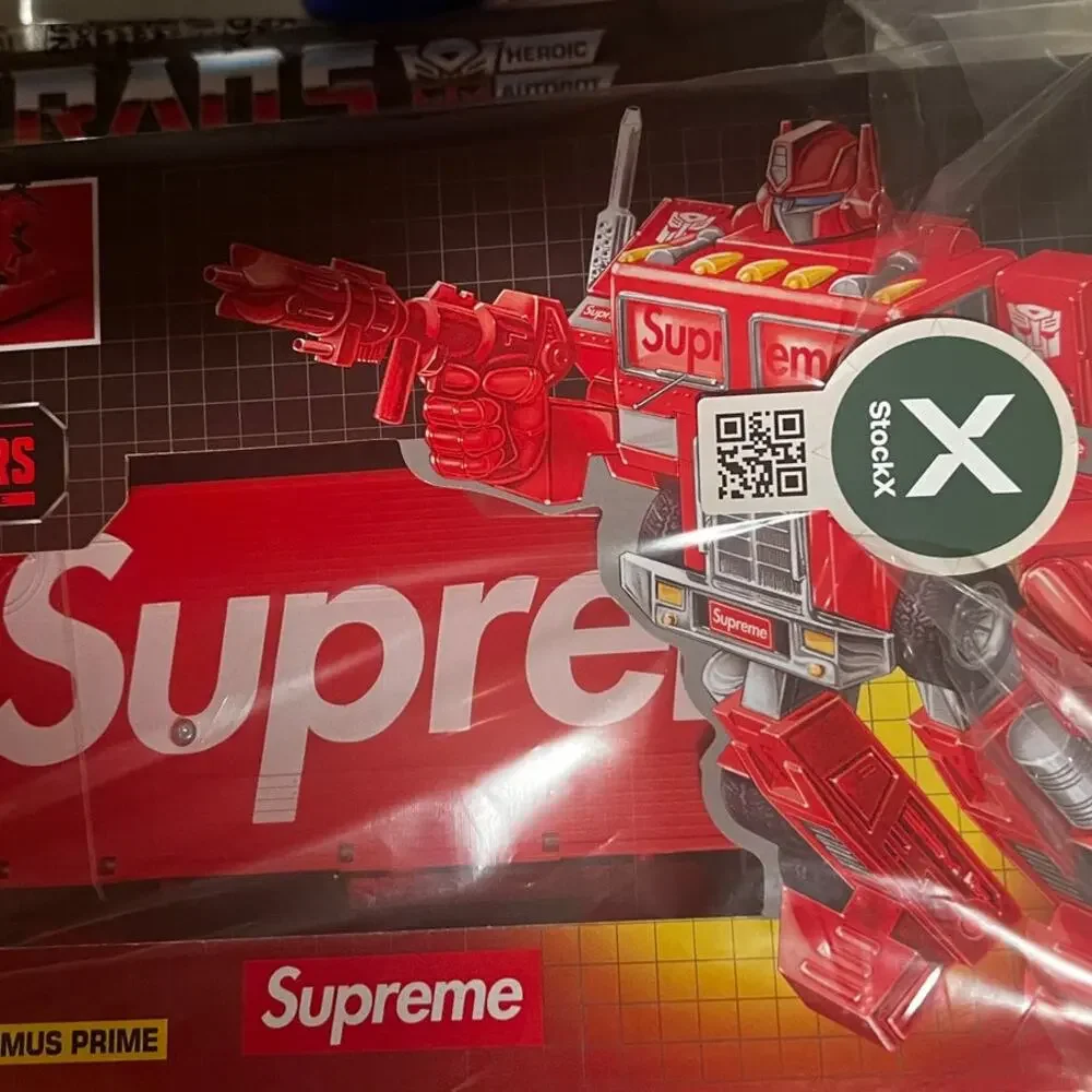 Supreme x Transformers G1 Optimus Prime Figure FW22 Factory Sealed New